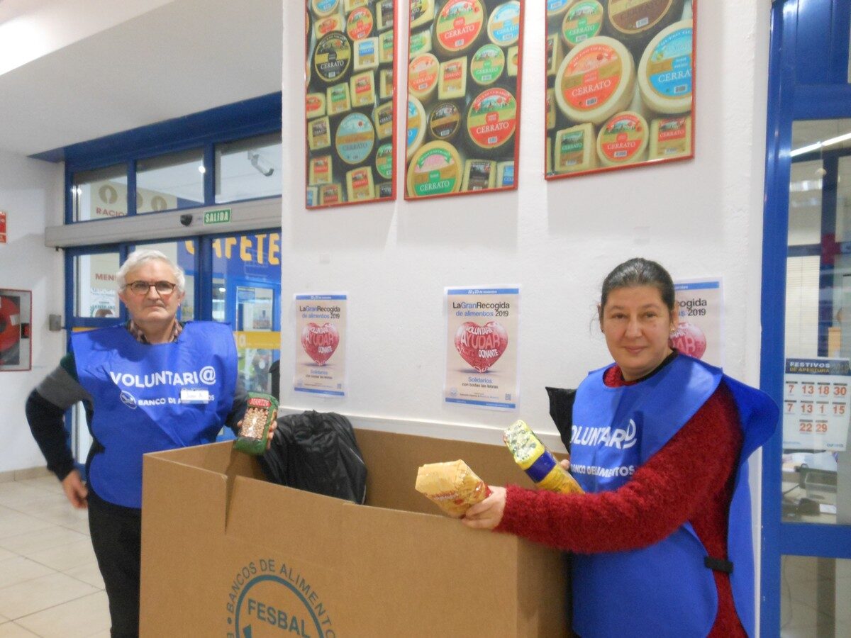 Colaboración en la campaña nacional de recogida de alimentos